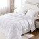 KASENTEX California King Comforter Set Reversible Dual Color Goose Down Alternative UltraSoft Lightweight Machine Washable Maintain Fluffiness All Season Warmth White