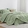 Love's cabin Loves cabin Twin Comforter Set Sage 5 Pieces Twin Bed in a Bag All Season Bedding Sets with 1 Comforter 1 Flat Sheet 1 Fitted Sheet 1 Pillowcase and 1 Pillow Sham