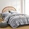 KAKIJUMN Grey Tufted Comforter Set King Size 7 Piece Bed in a Bag Shabby Chic Boho Comforter and Sheet Set Pom Pom Textured Bed Set All Season Soft Microfiber Complete Bedding SetGreyKing