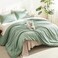 Litanika King Size Comforter Set 3 Pieces Lightweight Solid Comforter King Size All Season Fluffy Down Alternative Comforter Bed Set Quilt Blanket Sage Green King