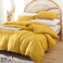 YIRDDEO Twin Comforter Set Comforter Twin Size Bed with Ball Pom Fringe Soft Bedding Set for All Seasons 2 Pieces 1 Comforter 66x90 1 Pillow Sham20x26 Mustard Yellow