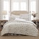 Laura Ashley Queen Comforter Set Reversible Cotton Bedding with Matching Shams Floral Home Decor with Plaid Reverse Bramble Floral Beige Queen