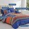 Cottolester Boho Comforter Set King Size 8 Piece Bed in a Bag Burnt Orange Paisley Fall Comforter and Sheet Set Bohemian Striped Bedding SetSoft Microfiber Complete Bedding Set