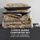 Juicy Couture FullQueen Leopard Satin Comforter Set Cheetah Print 3Piece Machine Washable Reversible Animal Print Bedding Comforter and Sham Set