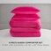Juicy Couture Hot Pink Velour FullQueen Comforter Set 3 Piece Luxury Bedding Ensemble