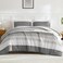 Litanika Queen Comforter Set Dark Grey 3 Pieces Lightweight Fluffy Bedding Comforter Sets All Season Down Alternative Comforter 1 Comforter 2 Pillowcases