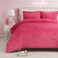 Juicy Couture Shaggy Faux Fur Hot Pink FullQueen Comforter Set Soft and Cozy 3Piece Machine Washable Bedding Comforter and Sham Set