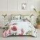 Yogeneg Queen Comforter Set 7 Piece Bed in a BagElegant Floral Botanical Pattern Green Bedding SetSoft Microfiber Comforter with Sheet SetAll Season Bed SetGreen FloralQueen