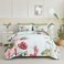 Yogeneg Queen Comforter Set 7 Piece Bed in a BagElegant Floral Botanical Pattern Green Bedding SetSoft Microfiber Comforter with Sheet SetAll Season Bed SetGreen FloralQueen