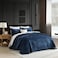Homzard Velvet Quilt Set Queen Size Bedding Set Blue Queen Size Comforter SetNavy Blue Bedspreads Luxurious Plush Bedding SetsSoft Lightweight for All Season