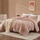 WRENSONGE Full Size Comforter Sets 3 Pieces Dusty Pink Comforter Prewashed Soft Lightweight for All SeasonsFluffy Down Alternative Comforter Full Size with 2 Pillow Shams