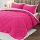 MUXHOMO 5 Pieces Twin XL Comforter Set Reversible Bed in a Bag Twin XL Size All Season Bedding Set with Comforter Flat Sheet Fitted Sheet Pillowcases Shams Hot Pink Baby Pink