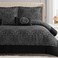 Juicy Couture Dovona Bedding Set 5Piece King Comforter Set Black