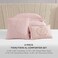 Juicy Couture Dovona Bedding Set 4Piece TwinTwin XL Comforter Set Blush Pink