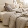 ROSGONIA Oversized King Comforter Oatmeal 3pcs1 Boho Comforter 2 Pillowcases Lightweight Oversized King Size Comforter Sets All Season Bedding