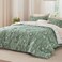 Bedsure Full Comforter Set Green Bed Set 3 Pieces Cute Floral Bedding 1 Soft Reversible Botanical Flowers Comforter and 2 Pillow Shams