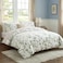 Cozaline Floral Comforter Set Queen Size 100 Cotton Comforter Green Floral Bedding Comforter Set 3 Pcs Ultra Soft and Easy Care Reversible Lightweight Bedding Sets