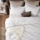 Bedsure Super King Comforter Set Grayish White Soft Bedding for All Seasons Cationic Dyed Bed Set 3 Pieces 1 Super King Size Comforter 120x120 and 2 Pillow Shams 20x362