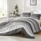 Litanika King Comforter Set Dark Grey 3 Pieces Lightweight Fluffy Bedding Comforter Sets All Season Down Alternative Comforter 1 Comforter 2 Pillowcases