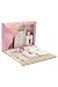 ihvan online Islamic Prayers Gift Box Muslim Prayer Rug Yaseen Book Prayer Beads Tesbih Solid Smell Ravza Scent 6 Piece Prayers Mat Set for Ramadan Eid Gifts PinkSet 1