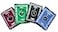 Actopus 4pcs Pocket Waterproof Muslim Prayer Mat Light Prayer Rug with Compass