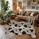 MustMat Cowhide Rug Faux Cow Shaped Rug Western Decor for Home 52 x 67