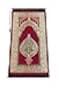 ihvan online Muslim Prayer Rug with 99 Beads Tasbih Soft Chenille Sajadah Lightweight Foldable Janamaz Portable Travel Prayer Mat Islamic Gift for Eid Ramadan Hajj Umrah Brick