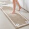 Madison Park Evan Cotton Tufted Washable Bath Mat Luxury Solid Bathroom Rugs 24 x 72 Taupe