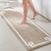 Madison Park Evan Cotton Tufted Washable Bath Mat Luxury Solid Bathroom Rugs 24 x 72 Taupe