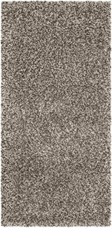SAFAVIEH Milan Shag Collection Area Rug 2 x 4 Grey Solid Design NonShedding Easy to Clean Plush Thick Pile Ideal for Foyer Bedroom Accent Space SG1808080