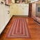 Homespice Apple Pie Braided Rug Runner 22x72 Country Style Braided Rug Runners for Hallways and Kitchen