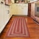 Homespice Apple Pie Braided Rug Runner 22x72 Country Style Braided Rug Runners for Hallways and Kitchen