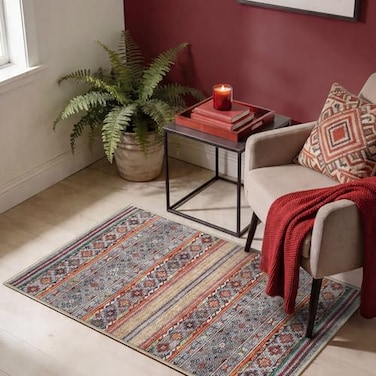Keen Home Design 2x3 Rug Machine Washable Entry Rug with NonSlip Backing Ideal for Enteryway Kitchen Bathroom Laundry Room Vintage Easy Clean Durable Low Pile Rug 2 x 3