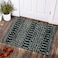 Lahome Moroccan Entry Rug 2x3 NonSlip Washable Front Indoor Door Mat Rubber Backing LowProfile Door Rugs Small Geometric Print Distressed for Entryway Bathroom Kitchen Black Hana