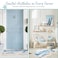 DyeFury Blue Ocean Wave Bath Mat Cute Funky Bathroom Rugs for Coastal Beach Nautical Themed Decor NonSlip Washable Accent Rug for Bedroom Kitchen Trendy Tufted Shower Mats 31x 21