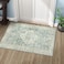 LIVEBOX Washable Rug 2x3 Kitchen Mats for Floor Entryway Non Slip Front Door Mat for Bathroom Hallway Boho LowPile Small Carpet Farmhouse Throw Indoor Rugs for Bath Sink Sage Green