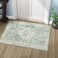 LIVEBOX Washable Rug 2x3 Kitchen Mats for Floor Entryway Non Slip Front Door Mat for Bathroom Hallway Boho LowPile Small Carpet Farmhouse Throw Indoor Rugs for Bath Sink Sage Green