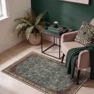Keen Home Design 2x3 Rug Machine Washable Entry Rug with NonSlip Backing Ideal for Enteryway Kitchen Bathroom Laundry Room Vintage Easy Clean Durable Low Pile Rug 2 x 3