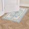 Laura Ashley Sea Spray Blue Josette Medallion Machine Washable Slip Resistant 26 x 45 Accent Rug
