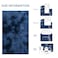 duduta Navy Blue Fluffy Plush Runner Rugs 2x6 ft Tie Dye Rectangle Shag Rug for Bedroom Dorm Living Room Kids Room Machine Washable AntiSlip