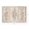 Hazo Haus Boho Bathroom Rugs Washable NonSlip Soft Low Pile Area Rug for Entryway Kitchen and Indoor Spaces Modern Farmhouse Design Perfect for Boho Dcor 2x3 BeigeLatte
