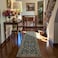 Morebes Floral Kitchen Runner Rug 2x6 Non Slip Washable Boho Botanical Hallway Runner UltraThin StainResistant Soft Carpet for Bathroom Entryway Laundry Room 6ft Navy Blue