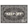 KEEP OFF Rug Cashew Flower Classic Paisley Cashmere Area Rug Grey and Black 20 x 32 Inches 50 x 80cm DoormatBathmatWelcome Mat Rectangular