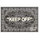 KEEP OFF Rug Cashew Flower Classic Paisley Cashmere Area Rug Grey and Black 20 x 32 Inches 50 x 80cm DoormatBathmatWelcome Mat Rectangular