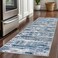 SIILOOM 2x5 Modern Abstract Runner Rug for Hallways Navy Blue Gray Neutral Multi Super Soft Hallway Decor Kitchen Rugs with NonSlip NonShedding Washable Rug for Hallways Entryway Bedroom Indoor
