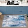 Ciicool Modern Abstract Area Rug 2x3 Washable Small Entryway Rugs NonSlip Low Pile Throw Rug Foldable Kitchen Bathroom Rugs Grey Blue Floor Carpet for Entrance Bedroom Indoor Doormat
