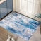Ciicool Modern Abstract Area Rug 2x3 Washable Small Entryway Rugs NonSlip Low Pile Throw Rug Foldable Kitchen Bathroom Rugs Grey Blue Floor Carpet for Entrance Bedroom Indoor Doormat