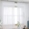 LTEC LTEC Window White Sheer Curtains 95 Inches Long 2 Panels Sheer White Curtains Basic Rod Pocket Panel for Bedroom Children Living Room Yard Kitchen White 52 W x 95 L 2 pcs