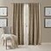 Elrene Home Fashions Antonia Floral Damask Blackout Single Window Curtain Panel 52x108 Taupe