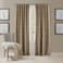 Elrene Home Fashions Antonia Floral Damask Blackout Single Window Curtain Panel 52x108 Taupe